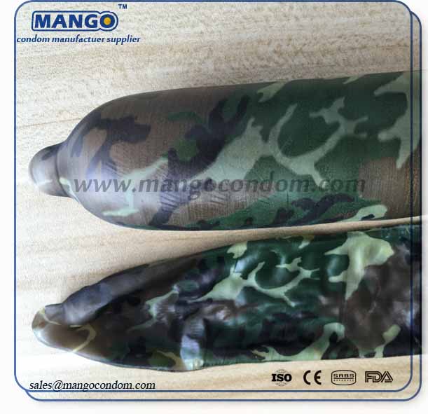camouflage full printed condom
