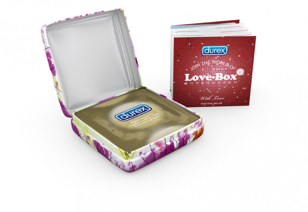 tin condom box durex lovebox