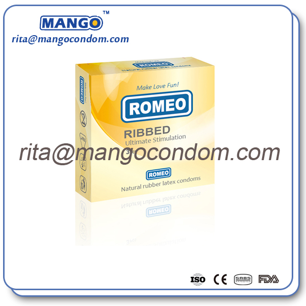 ribbed condoms,ROMEO brand ribbed condoms,ribbed condom