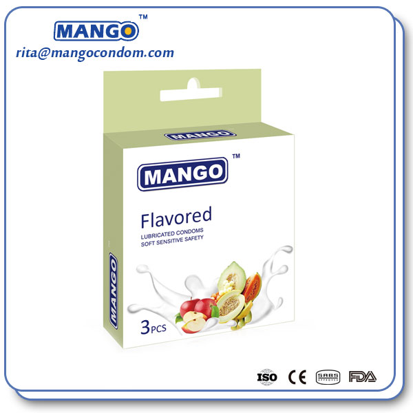 flavored condoms,flavor condom,Mango condom