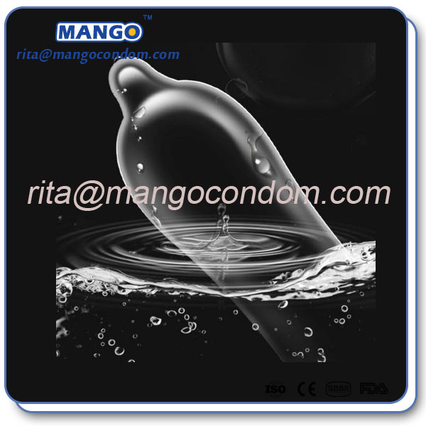 Safe latex condom Hyaluronic acid lubricated condom