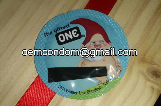funny creative foiled condom pack