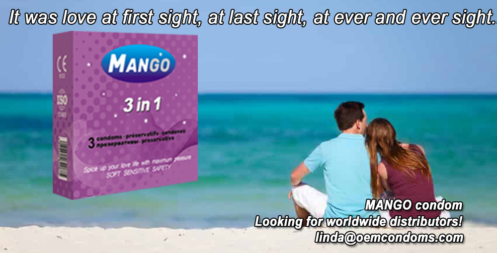 MANGO brand condom, 3 in 1 condom manufacturer, OEM branded condom manufacturer