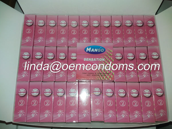 MANGO condom, MANGO brand condom, dotted condom manufacturer