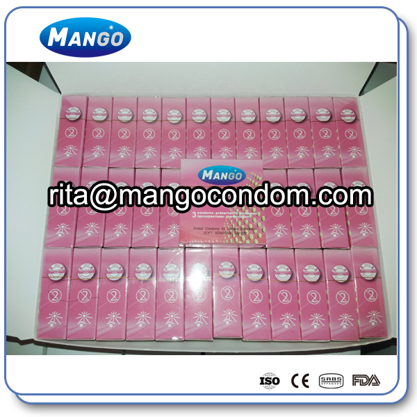 Mango dotted condom,condom with dots,dotted condom factory