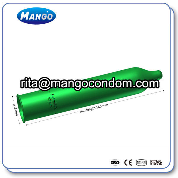 Green color condom factory