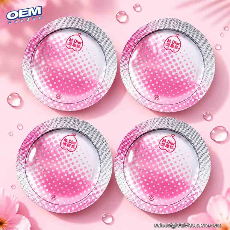 Round shape foil condom look more attractive and fashion
