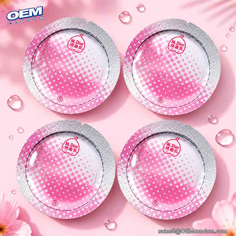 Round shape foil condom look more attractive and fashion