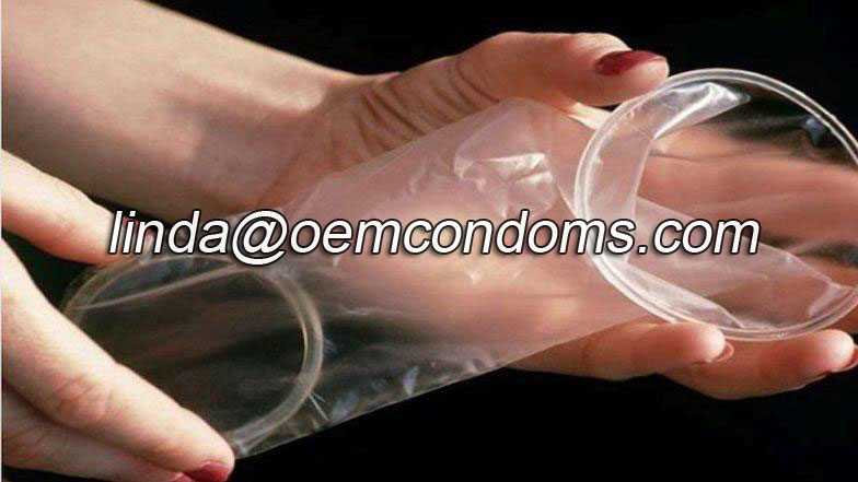 Female condom with protection and pleasure