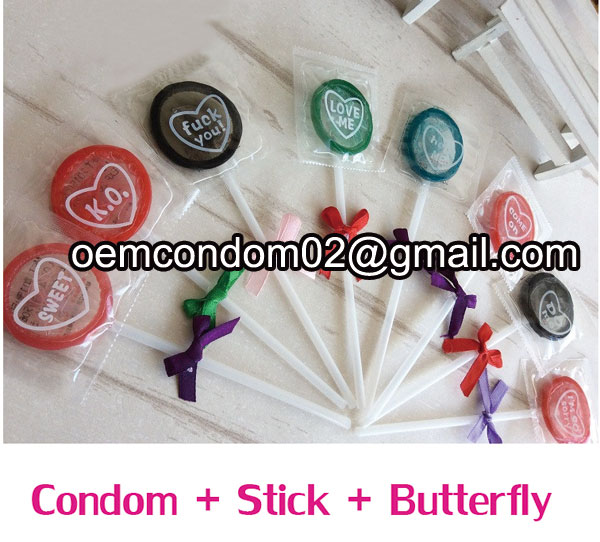 lollipop condom,gift condom,Christmas condom
