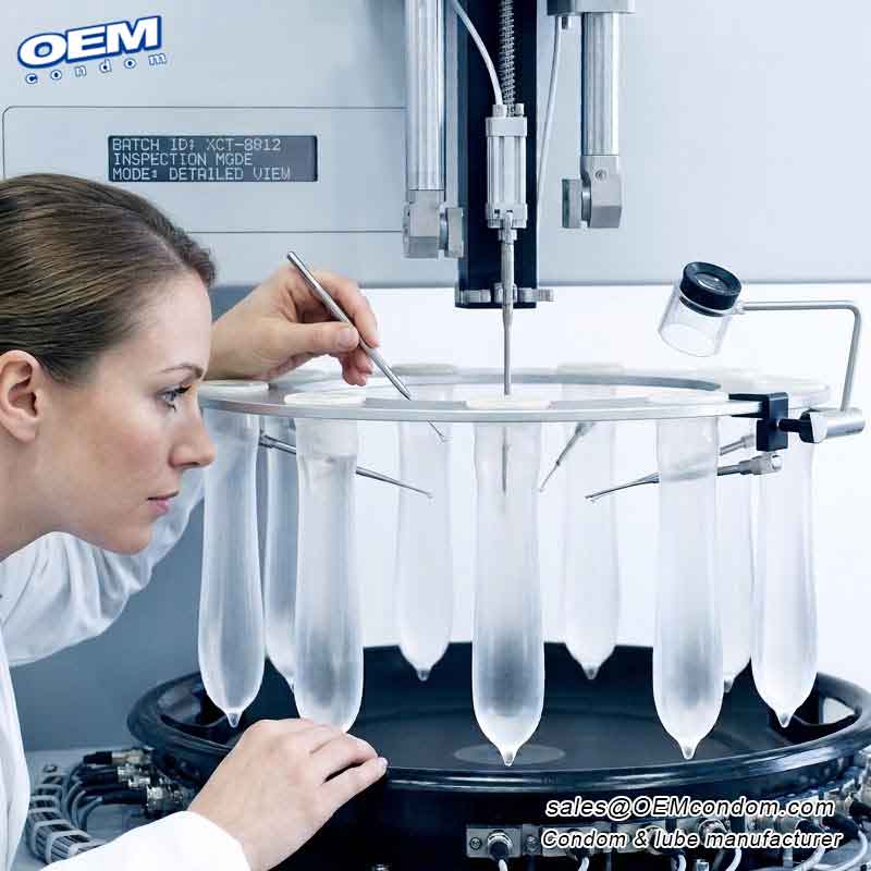 How to test the condom for water leakage?
