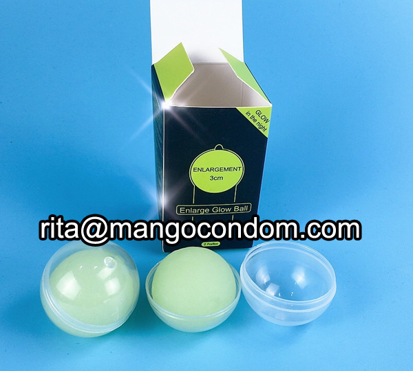 Glow condom ball sex love