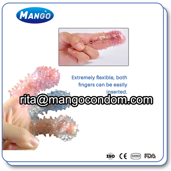 finger condom,spike finger condom,crystal finger condom