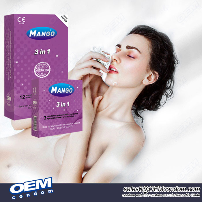 MANGO 3 in 1 Condom, Anatomic condom manufacturer