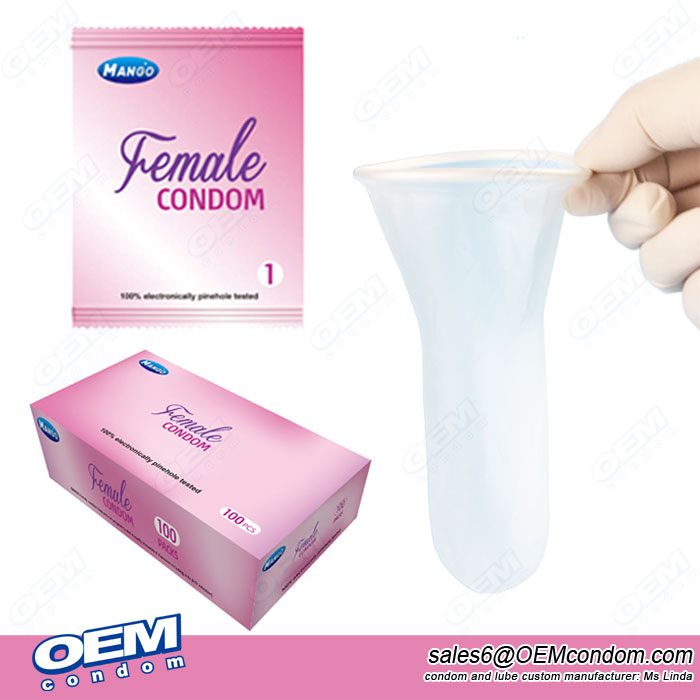 MANGO brand female condom, OEM brand female condom manufacturer