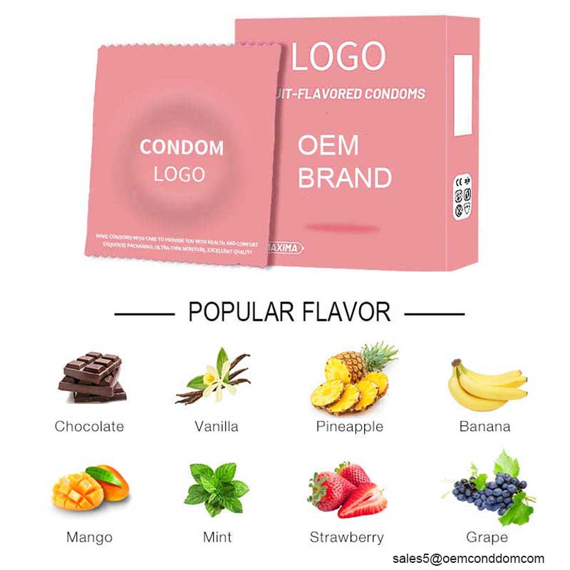 Mango Flavour Condom OEM Brand Manufacturer