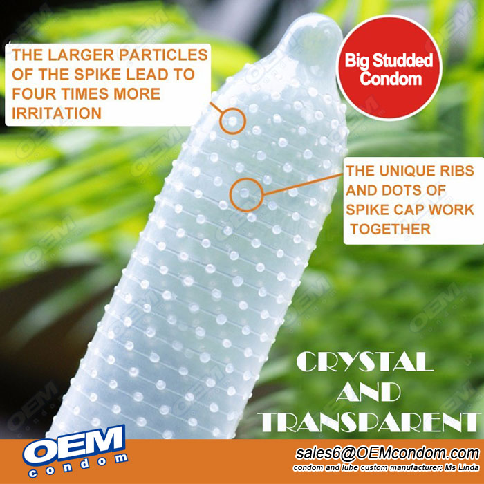 Big Studded condom, OEM big dotted Condom, Custom brand condom