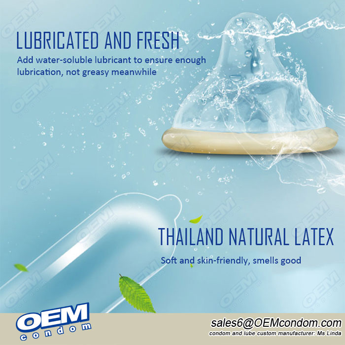 Water Soluble Lubricant Condom, OEM brand water soluble condom, Hyaluronic Acid condom