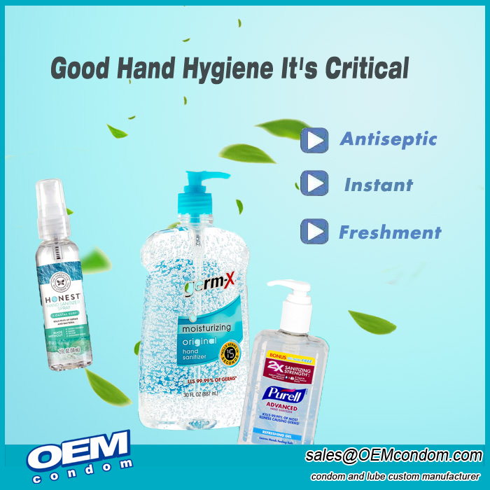 Antibacterial waterless 75% alcohol hand sanitizer