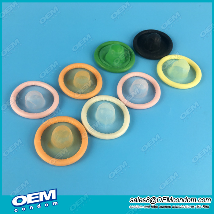 OEM own brand color condom