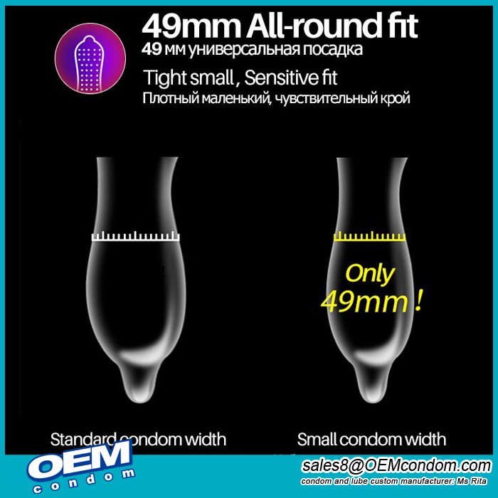 Custom premium quality extra small condoms for mini size men
