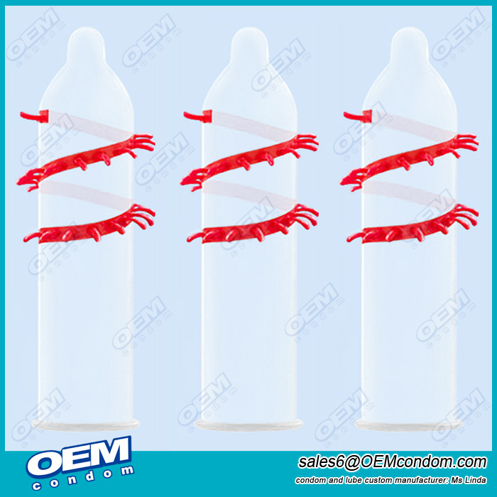 Spike Thorn Particle Condom, OEM brand Spike thorn condom producer
