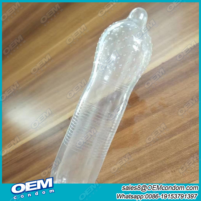 New condom 3in1 dotted ribbed flared condom for extreme pleasure