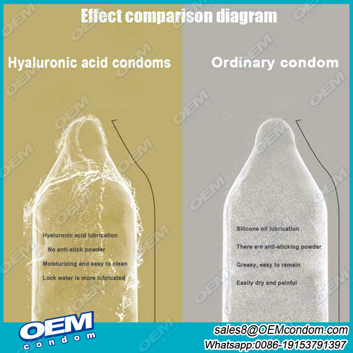 No silicone oil easy clean water based extra lubricated male condoms