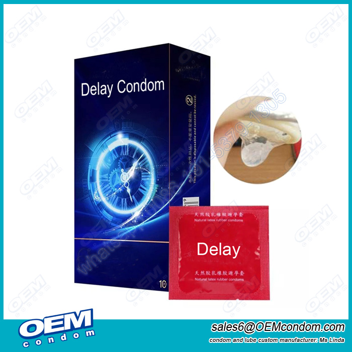 Climax control condom supplier, OEM brand delay cream condom manufacturer