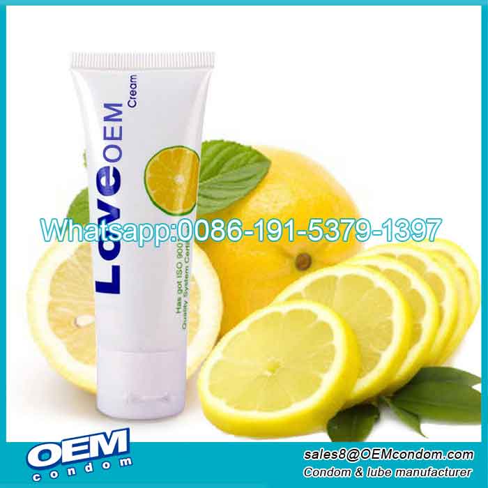 lemon flavored lubricant gel personal use