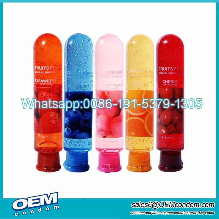 Fruit Flavored Sex Lubricant Oil, water based lubricant manufacturer, OEM brand lubricating jelly