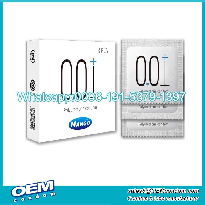 Non-Latex Polyurethane Condom 001 MANGO Brand
