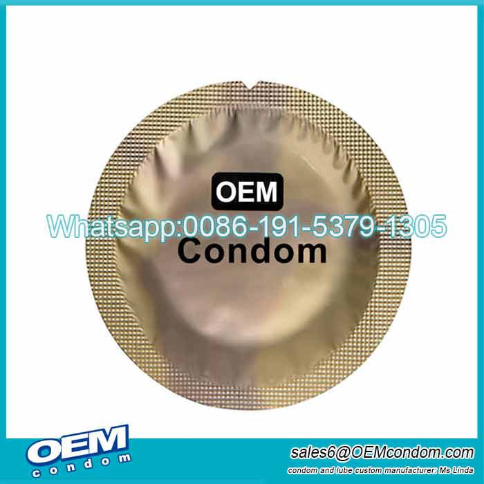 Custom round foil condom, circle foil condom producer, OEM brand round foil factory