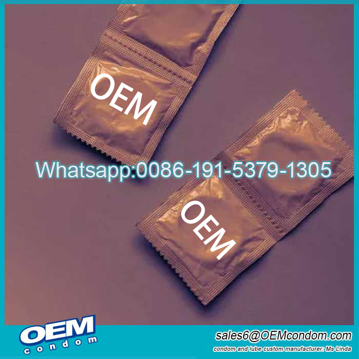 Customised condom, OEM brand condom wrapper, OEM logo foil wrapper condom