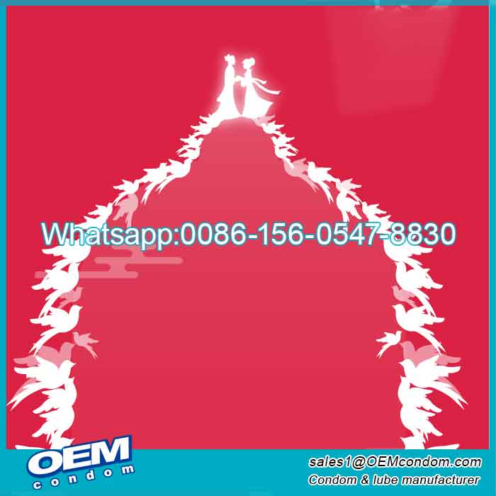 Artwork on the condom foil wrapper Condoms Custom Designed