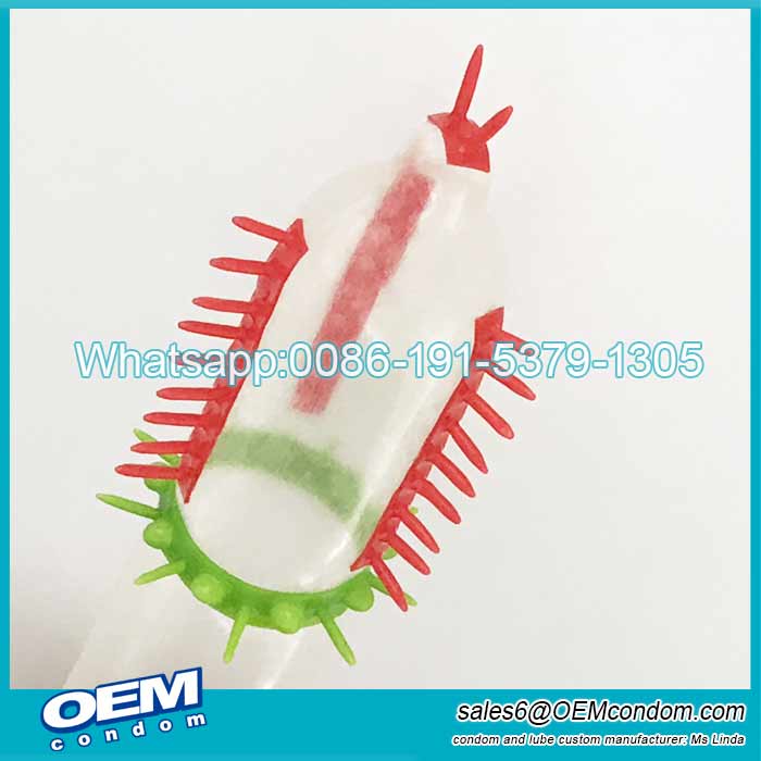 Custom condoms with rubber spikes supplier