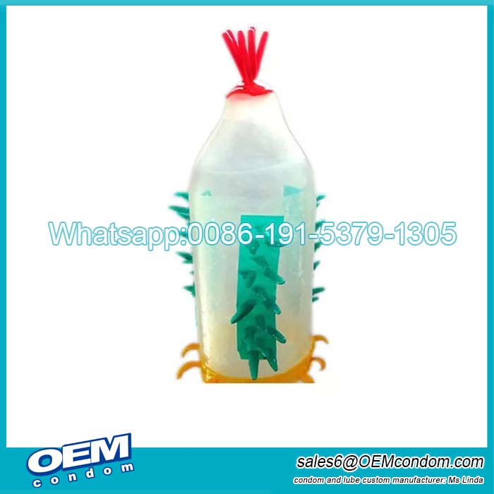 Funny Special Alien Spike Condom With Thorns Producer