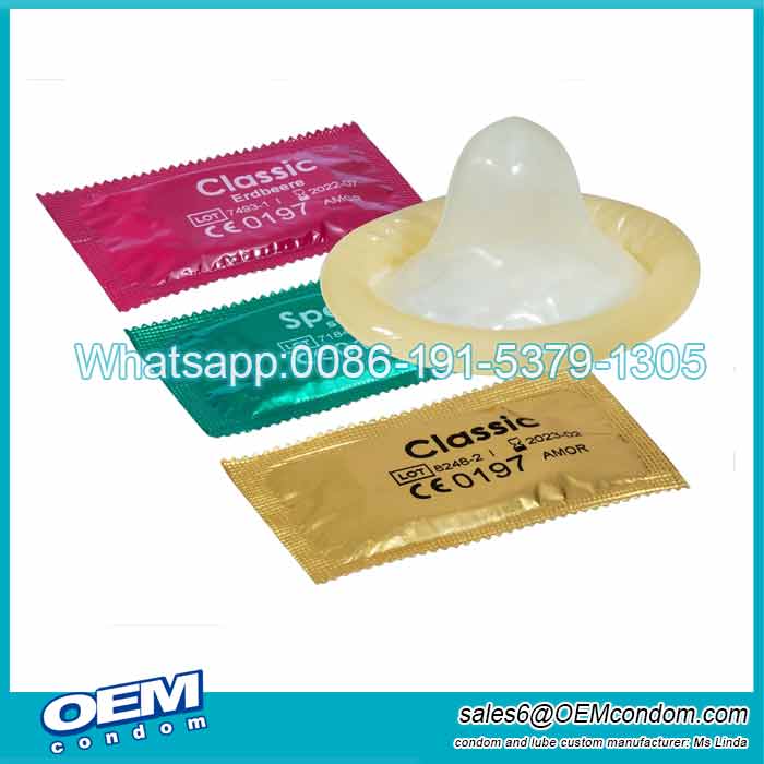 Custom made personalised condoms